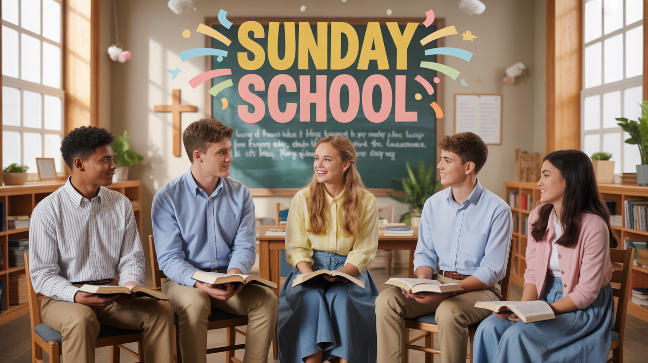 Teenagers gathered together